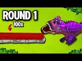 How Far can Each Tier 5 Get Against 100X Bloons