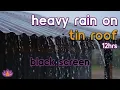 Lagu [Black Screen] Heavy Rain on Tin Roof – No Thunder | Strong Rain Ambience | Rain Sounds for Sleep