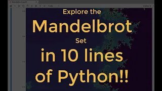 Explore the Mandelbrot set using Python Jupyter and Numpy