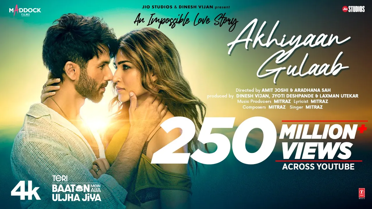 Akhiyaan Gulaab (Song): Shahid Kapoor, Kriti Sanon | Mitraz | Teri Baaton Mein Aisa Uljha Jiya Akhiyaan Gulaab (Song): Shahid Kapoor, Kriti Sanon | Mitraz | Teri Baaton Mein Aisa Uljha Jiya