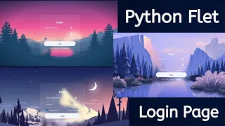 Python Flet Web Login Page design flutter python