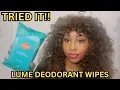 2 WEEKS using Lume deodorant wipes REVIEW Are these deodorant wipes worth the buy