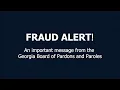 Georgia Parole Board Fraud Alert