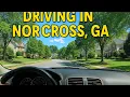 Driving Through Norcross Georgia Beautiful Safe Neighborhood Tour
