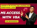 MS Access VBA Loops If Statements Tutorial Lesson 4 - Automate Your Database