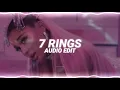 Download Lagu 7 rings - ariana grande [edit audio]