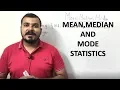 STATISTICS - Mean Median And Mode Explained Easily