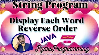Each word character in reverse order Display the reverse characters of each word using java