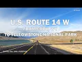 U S Route 14 W From Cody WY To Yellowstone National Park - Scenic Drive 4K