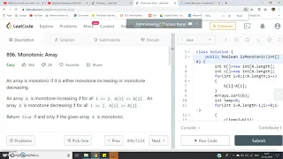 Monotonic Array LeetCode JAVA