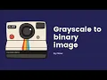 pillow grayscale to binary image