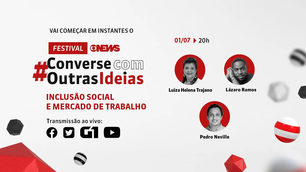 Lázaro Ramos e Luiza Trajano | Converse Com Outras Ideias 01/07 | GloboNews