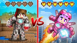 Evolving from POOR IRON MAN to RICH IRON MAN in Minecraft!