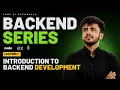 Backend Development Series Ep 01 Frontend vs Backend APIs Node js First Server 2026