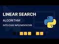 linear search algorithm using python