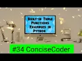 Built-in Tuple Functions Examples in Python - ConciseCoder Beginners