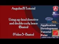 AngularJS Tutorial Basics 5 Using ng-bind directive double curly braces