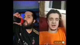 خناقة عمر فرج الأهلاوي و محمد شافعي 