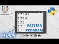 Pattern Program For Python Python for Beginner Code Generator CG