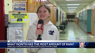 What month in Maine gets the most rain