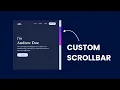 How To Create Custom Scrollbar Using CSS In Just 2 Minutes Website Scrollbar Design