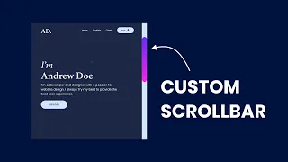 How To Create Custom Scrollbar Using CSS In Just 2 Minutes Website Scrollbar Design