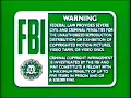 Green FBI Warning Screens 1991-1997