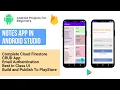 Notes app in android studio android app projects for beginners android app project