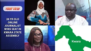  watch bko reacts as 26 year old woman wins assembly seat in kwara state
