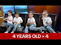 Mom talks about daily life with 4-year-old identical quads