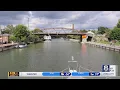 Lightning storm a backdrop for Fairport lift bridge closure September 4 2019