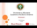 VTU SML Lab Program 7 Statistical Machine Learning 22 Scheme Python Code Explanation