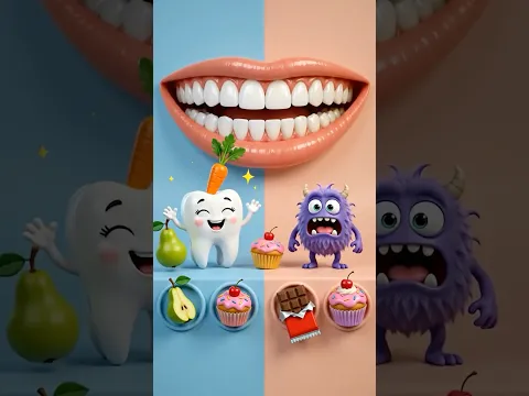Dişlerini Fırçala! Sağlıklı Dişler vs Çürük Dişler | Çocuklar İçin Eğitici Çizgi Film