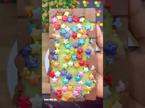Mam Ke Liye Colorful Star Gems Chocolate | Yummy #shortsviral #shortsfeed #চকলেট #রেসিপি
