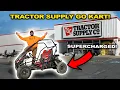 I Bought a GO KART from TRACTOR SUPPLY and then SUPER CHARGED the ENGINE I Crashed It