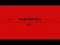 Validation rule Based on Checkbox and Text Field