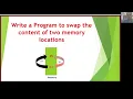 Assembly Language Program to Swap the Content of Two Memory Locations in 8085 microprocessor