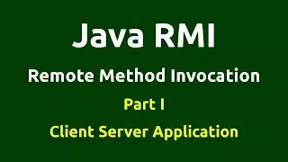 Java RMI - Part 1