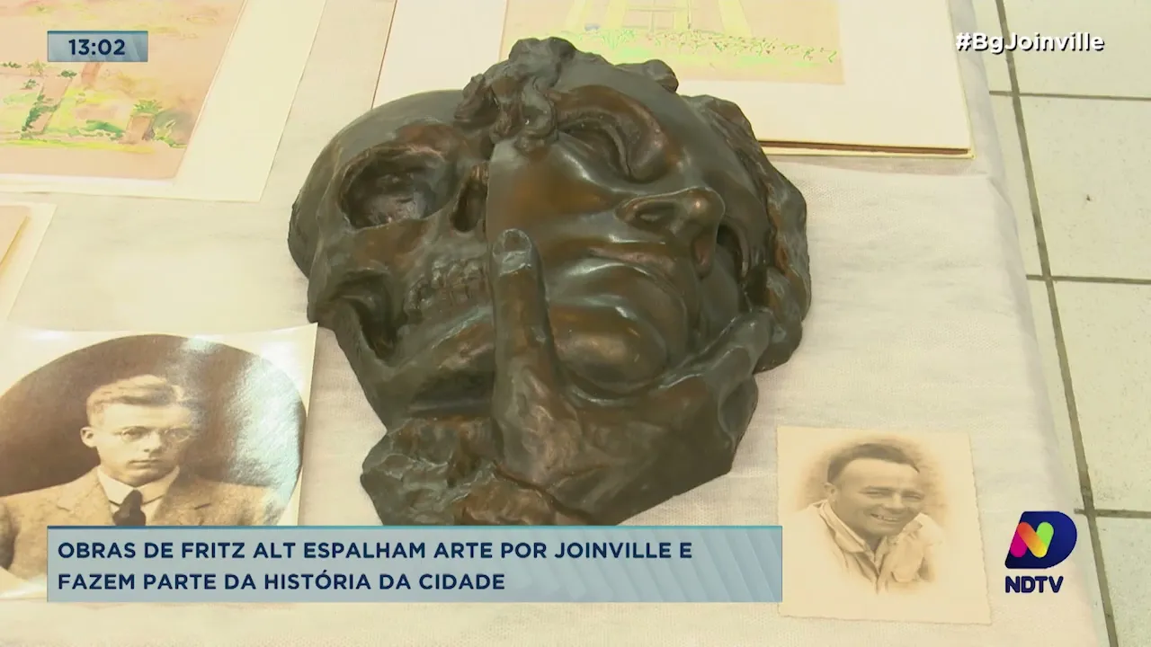 Obras de Fritz Alt espalham arte por Joinville e fazem parte da história da cidade
