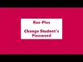 Raz Plus Edit Student password