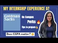 My Goldman Sachs Internship Experience Summer Analyst Internship Tips Tricks