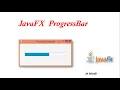 JavaFX Tutorial ProgressBar in JavaFX