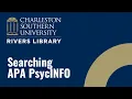 Searching APA PsycINFO