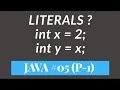 What is Literals in Java Part - 1