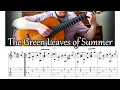 Download Lagu The Green Leaves of Summer - Fingerstyle Guitar | TAB