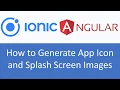Ionic Angular Tutorial 7 How to Generate App Icon and Splash Screen Images for each platform