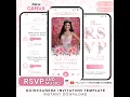 Editable Quinceanera Invitation Tutorial Canva Instructions RSVP Countdown