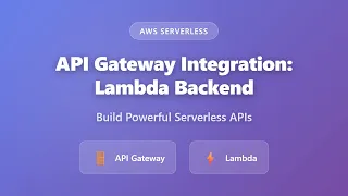 API Gateway Lambda Integration Complete Guide to AWS Serverless APIs