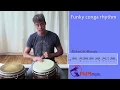 Funky rhythm for congas part 2 - Free lesson by Michael de Miranda