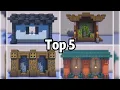 Top 5 Wall Designs in Minecraft Tutorial